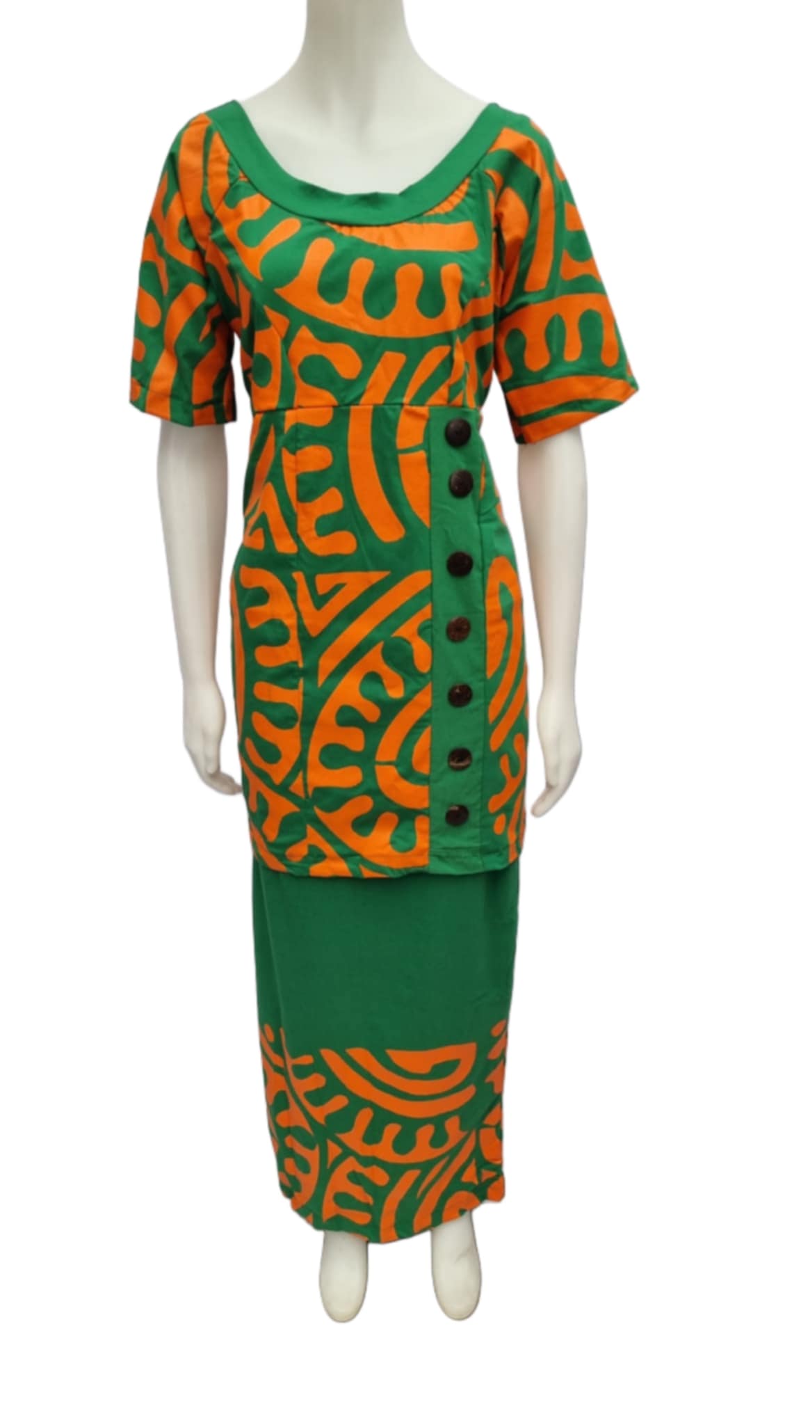 Siva i le Alii Green Orange Size 16