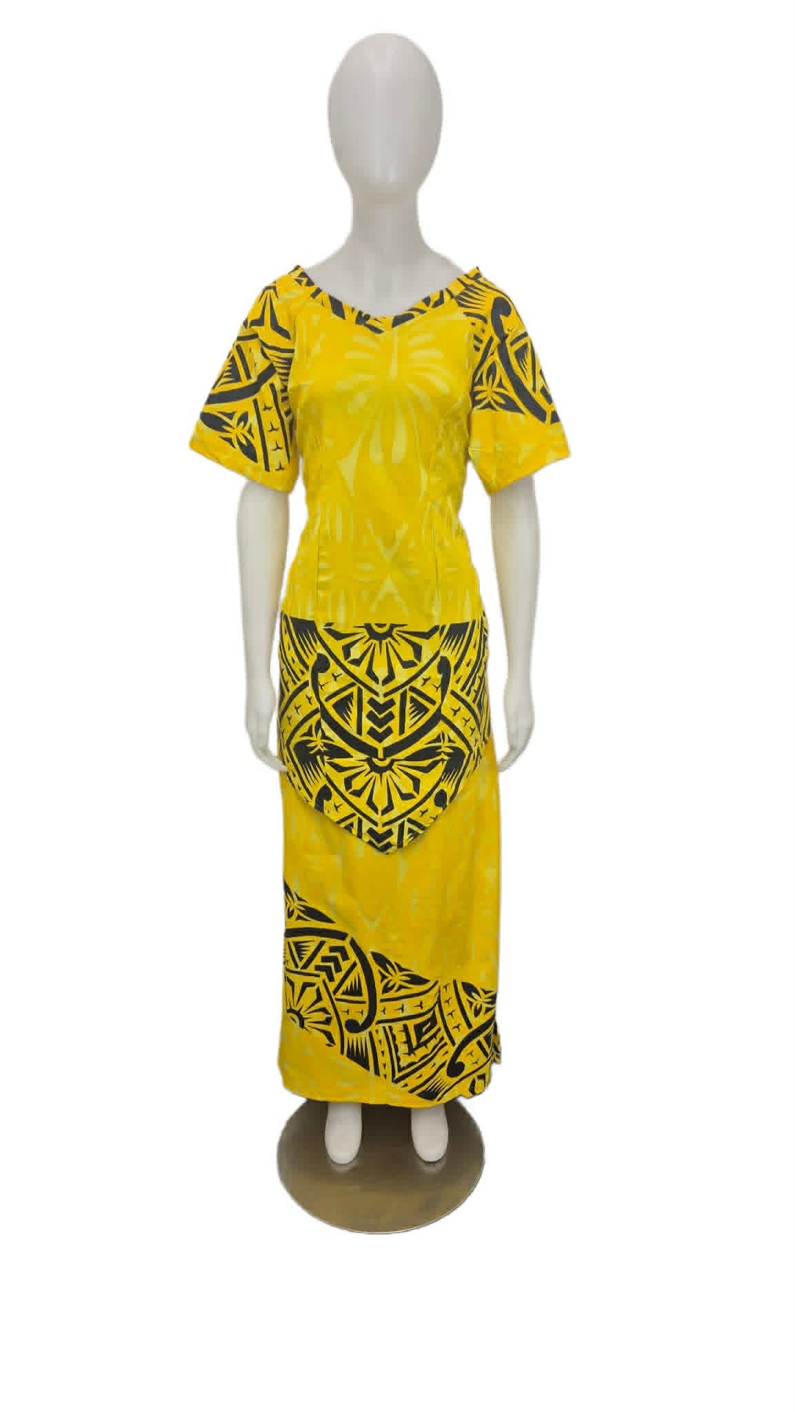 Tumau Ia oe Yellow Puletasi Size 18