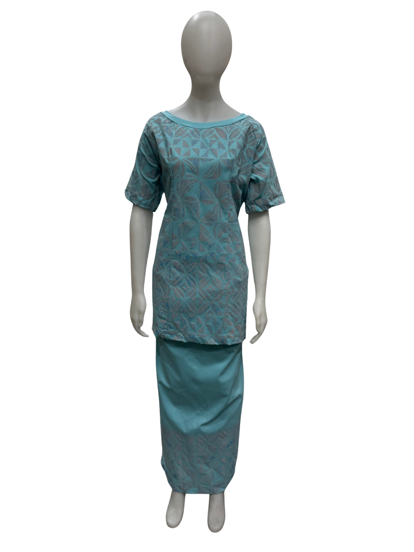 Baby Blue/ Grey Puletasi Size 20