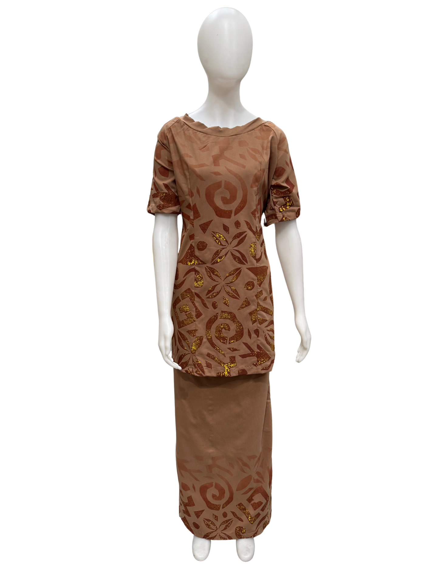 Brown/Dark Brown Ombre Puletasi Size 20