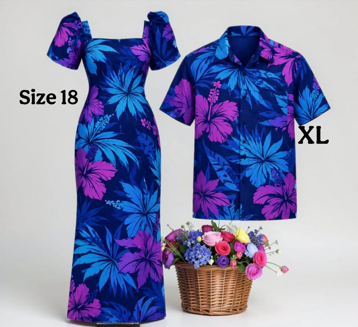 Matagofie Blue Purple Couple Set