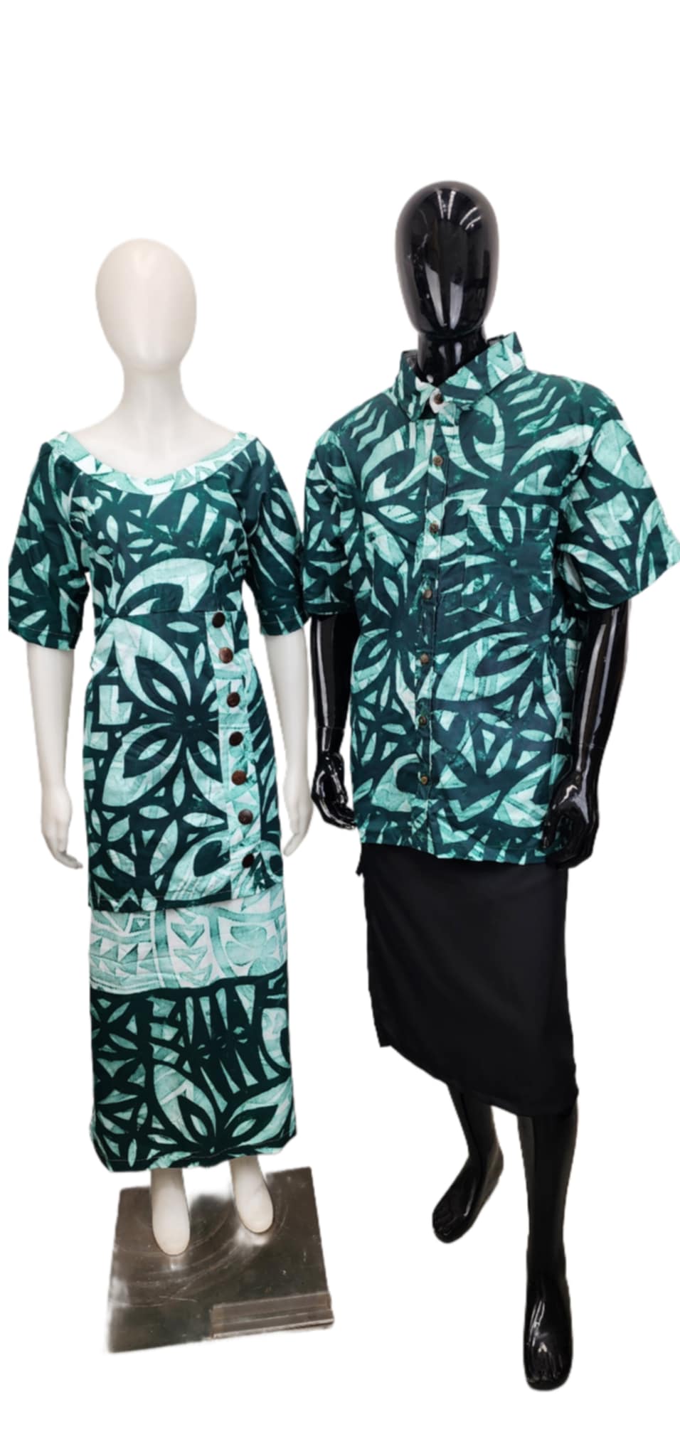 Tumau Couple Set (Puletasi Size 20 & Shirt 2XL)