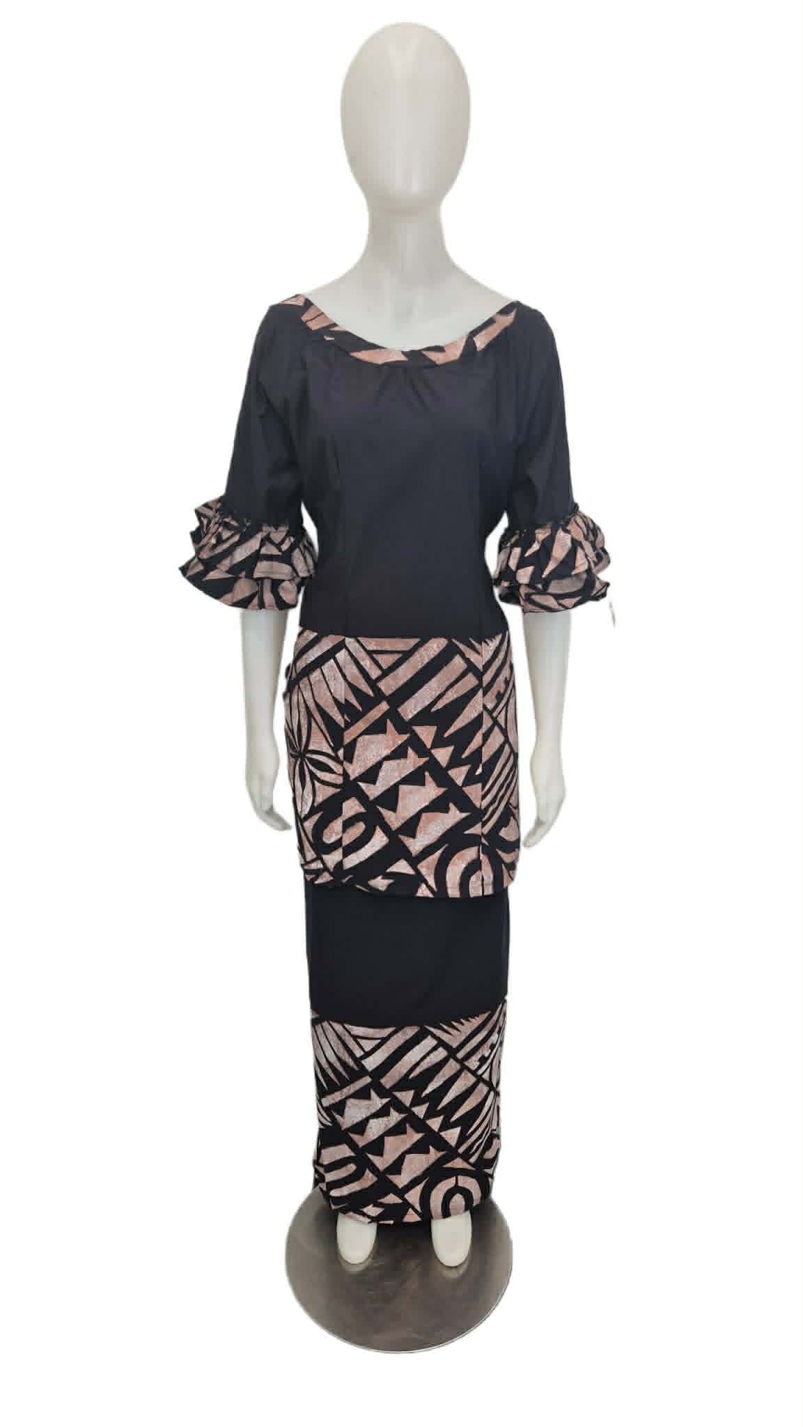 River of Glory Black and Beige Size 18