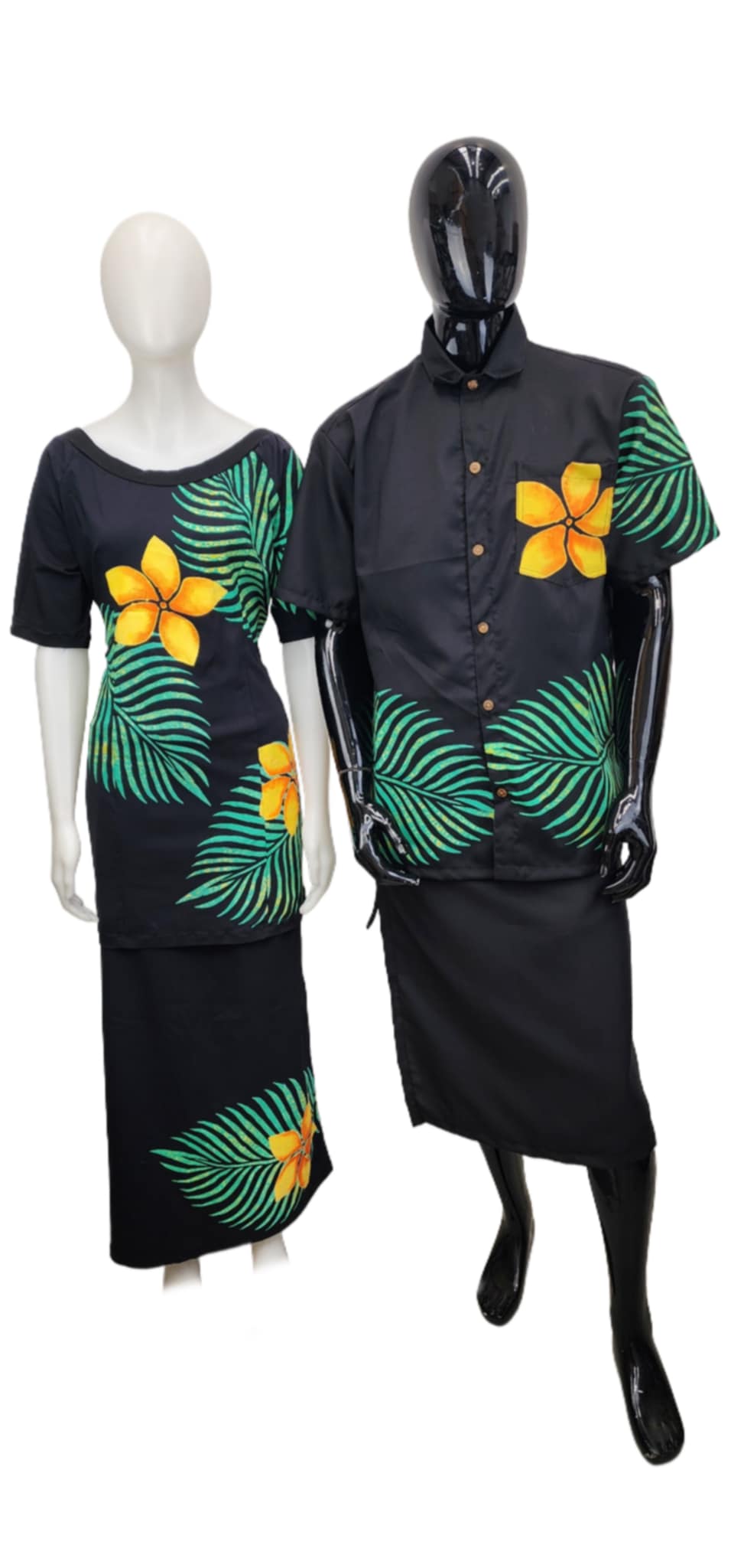 Pou Couple Set (Puletasi Size 18 & Shirt Size XL)