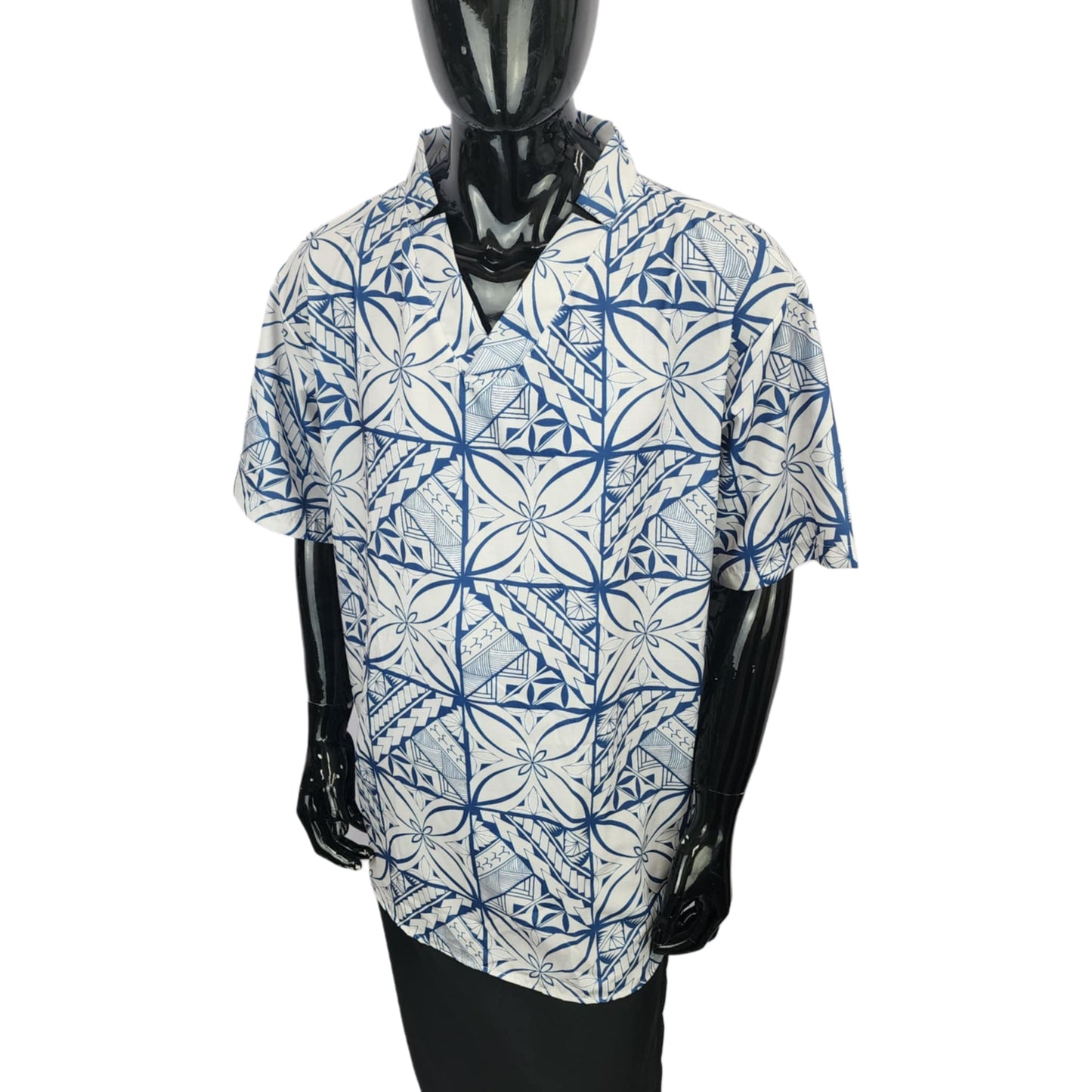 Gray Navy Elei Shirt (NO Buttons)