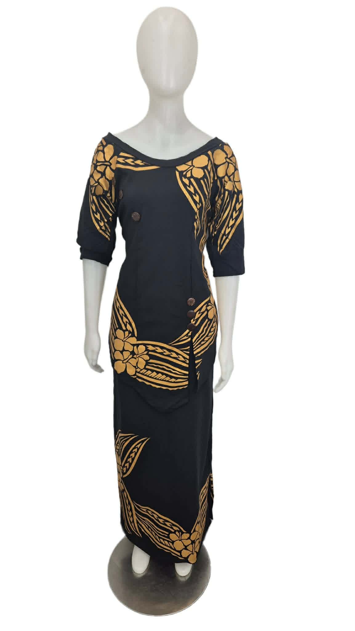 Liua Black Gold Puletasi Size 18