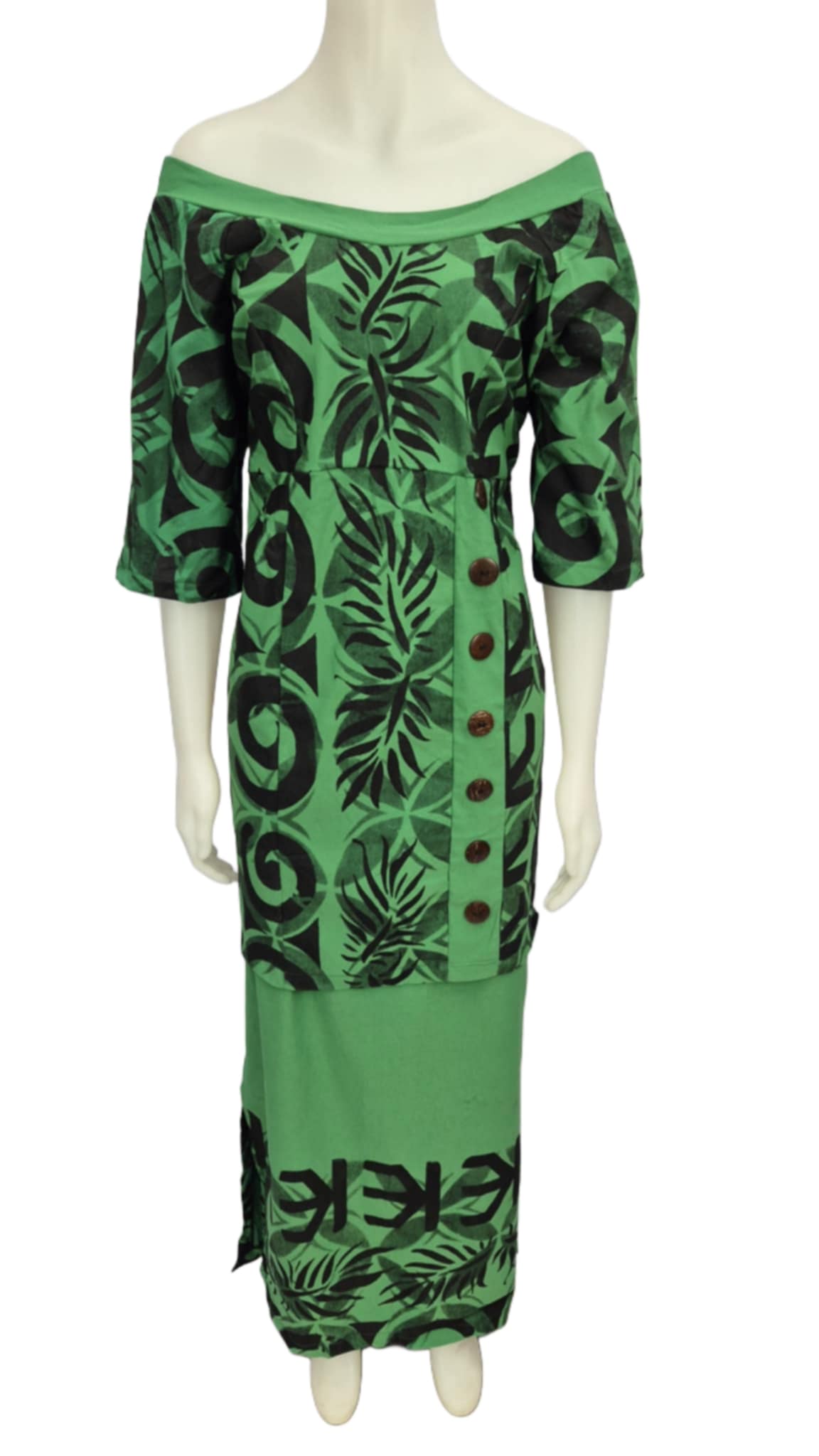 Tamaitai Green Puletasi Size 20