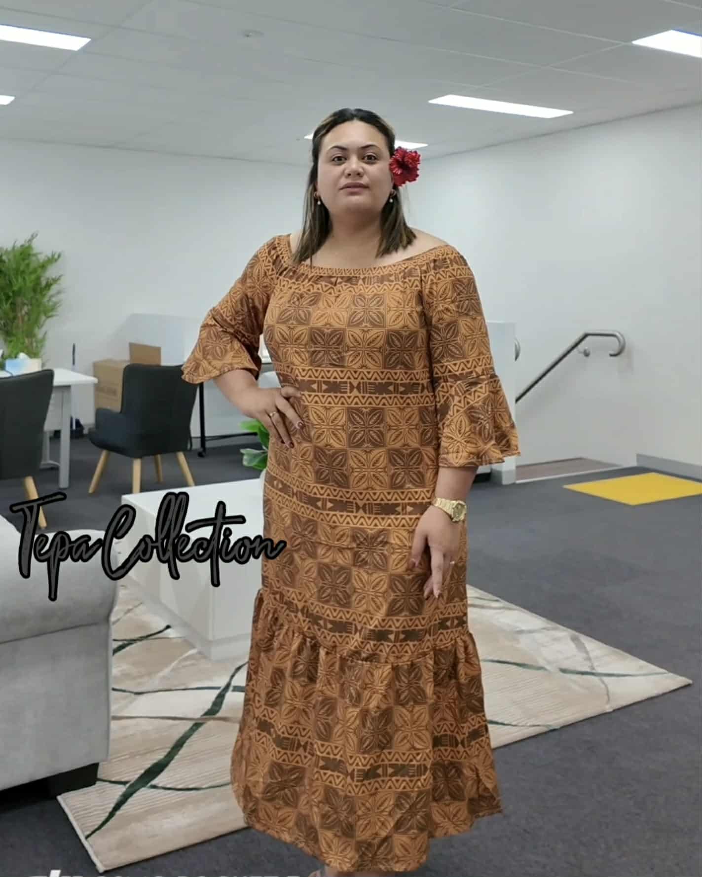 Brown Tepa Dress
