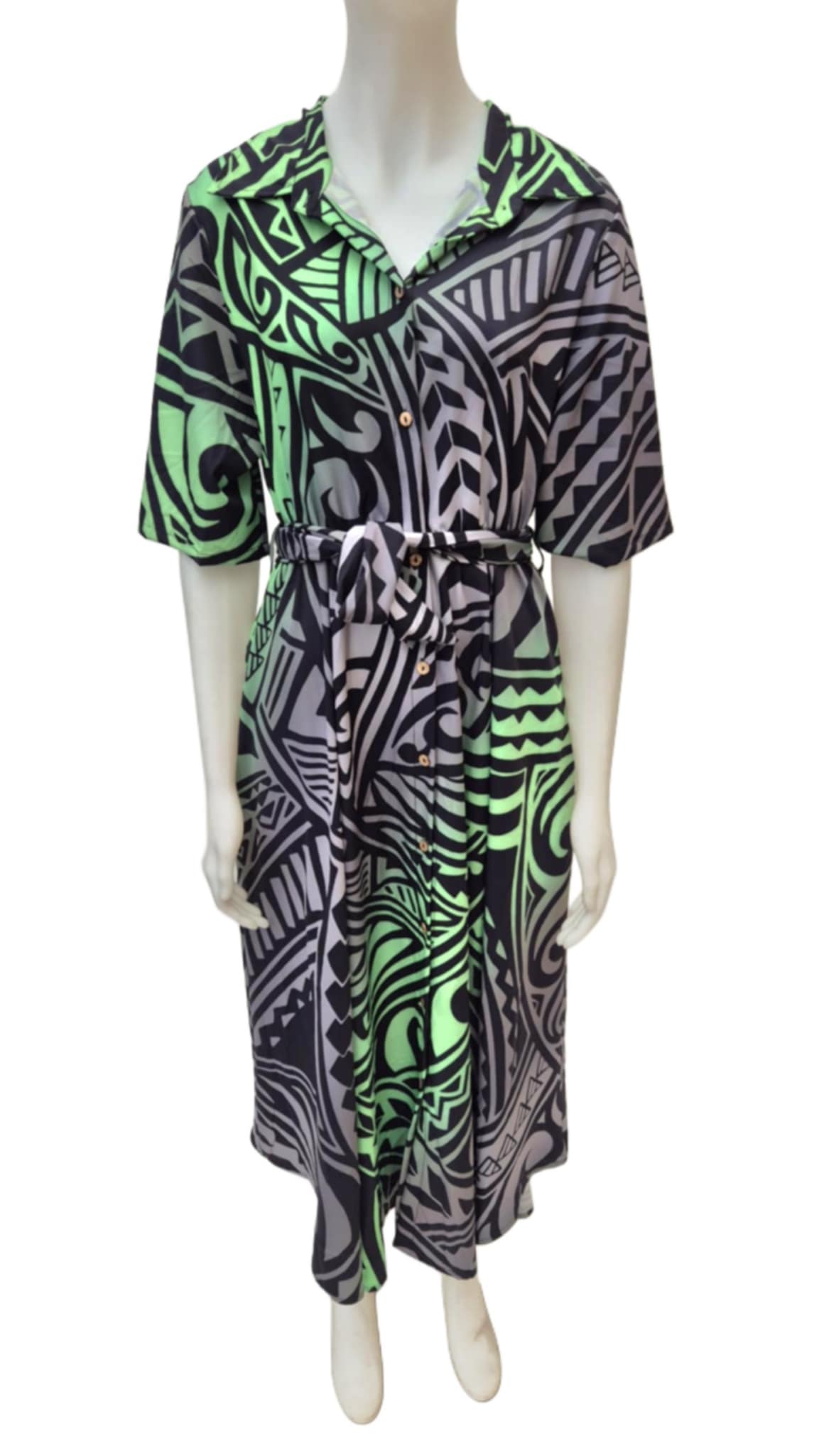 Miss Green Tapumanaia Dress Size 14