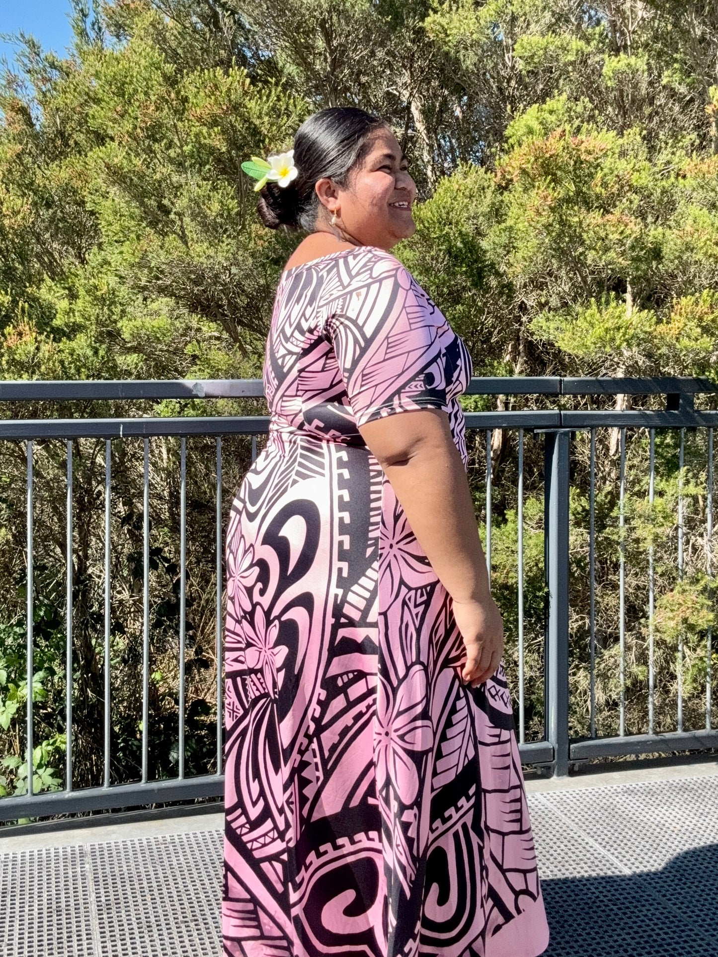 Pink and Black Tia Dress