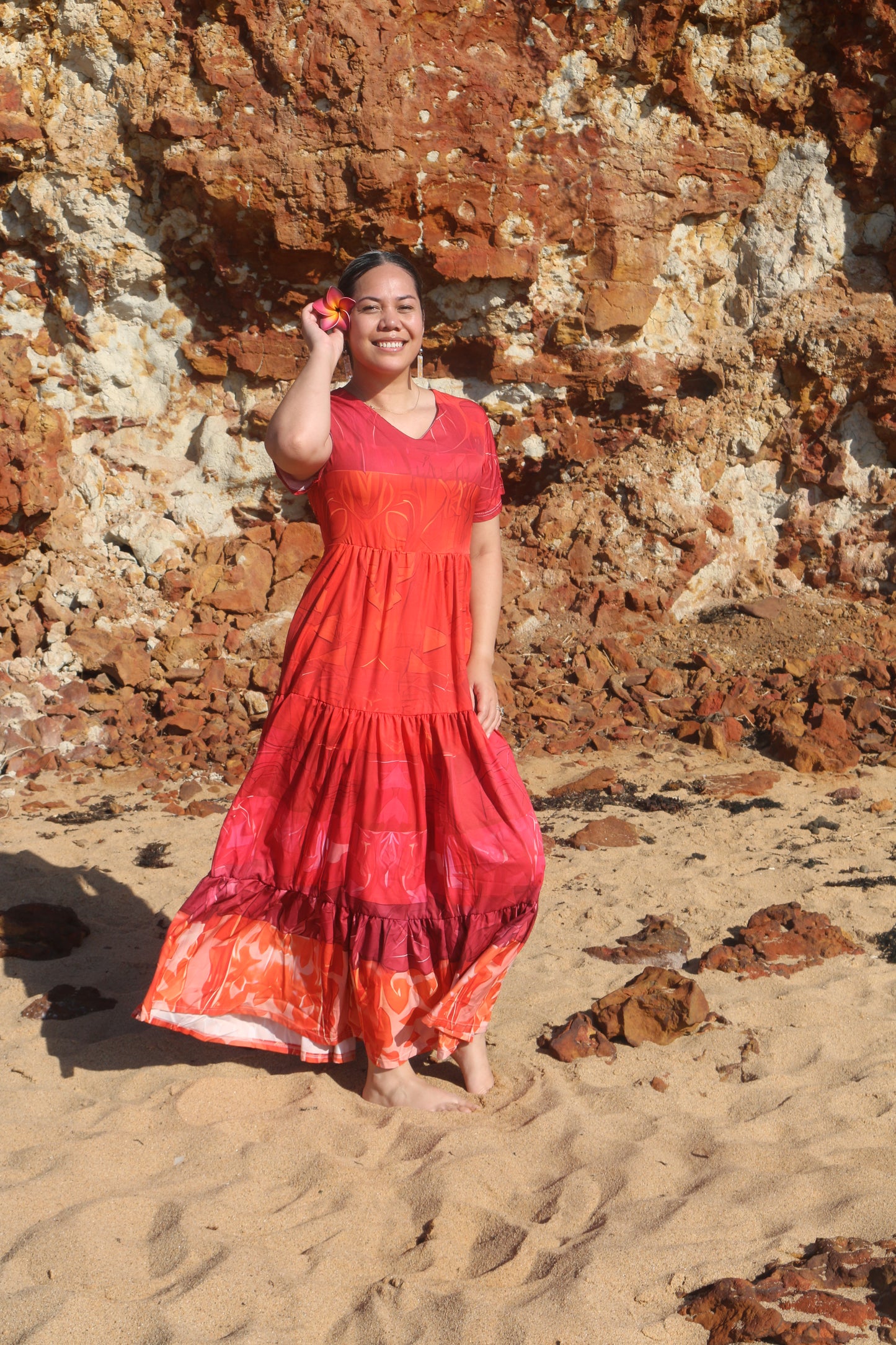 Fiery Flare Lupe Dress