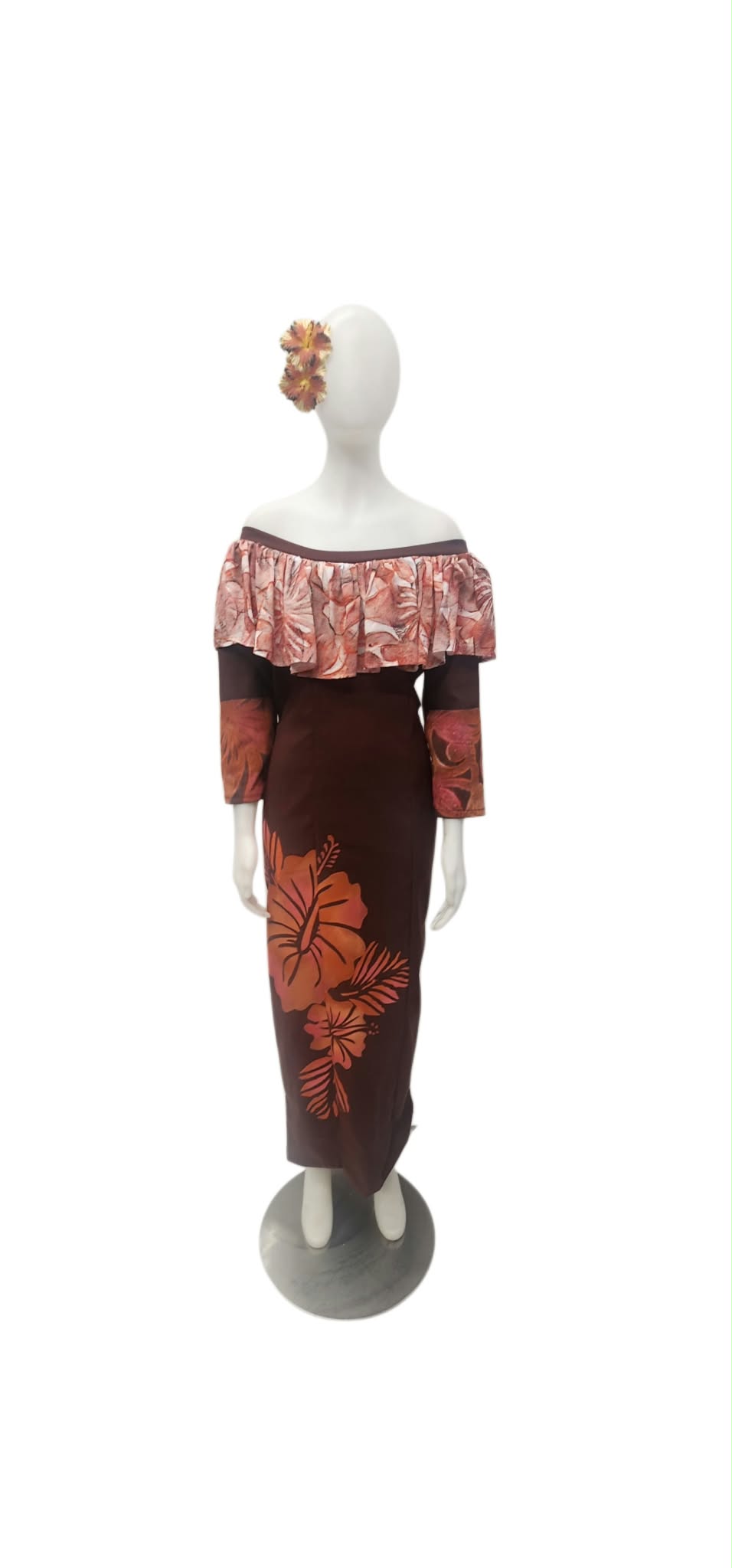 Mauga Brown Long Dress Size 20