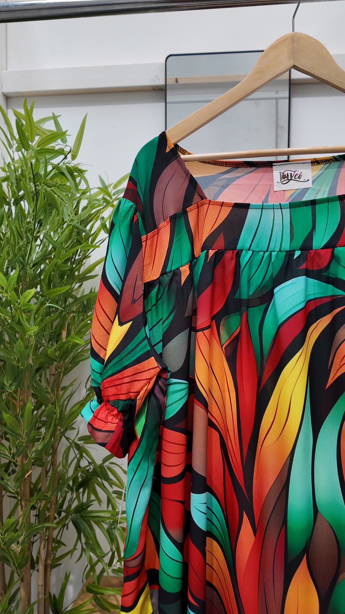 Orange and Green Nuanua Dress