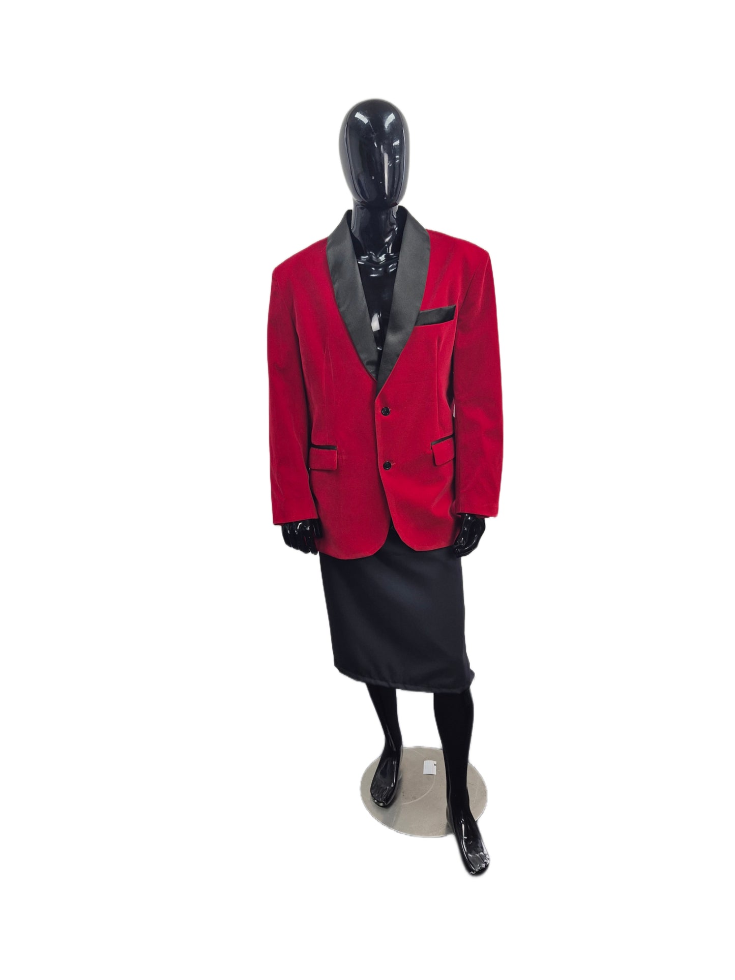 Velvet Red Blazer