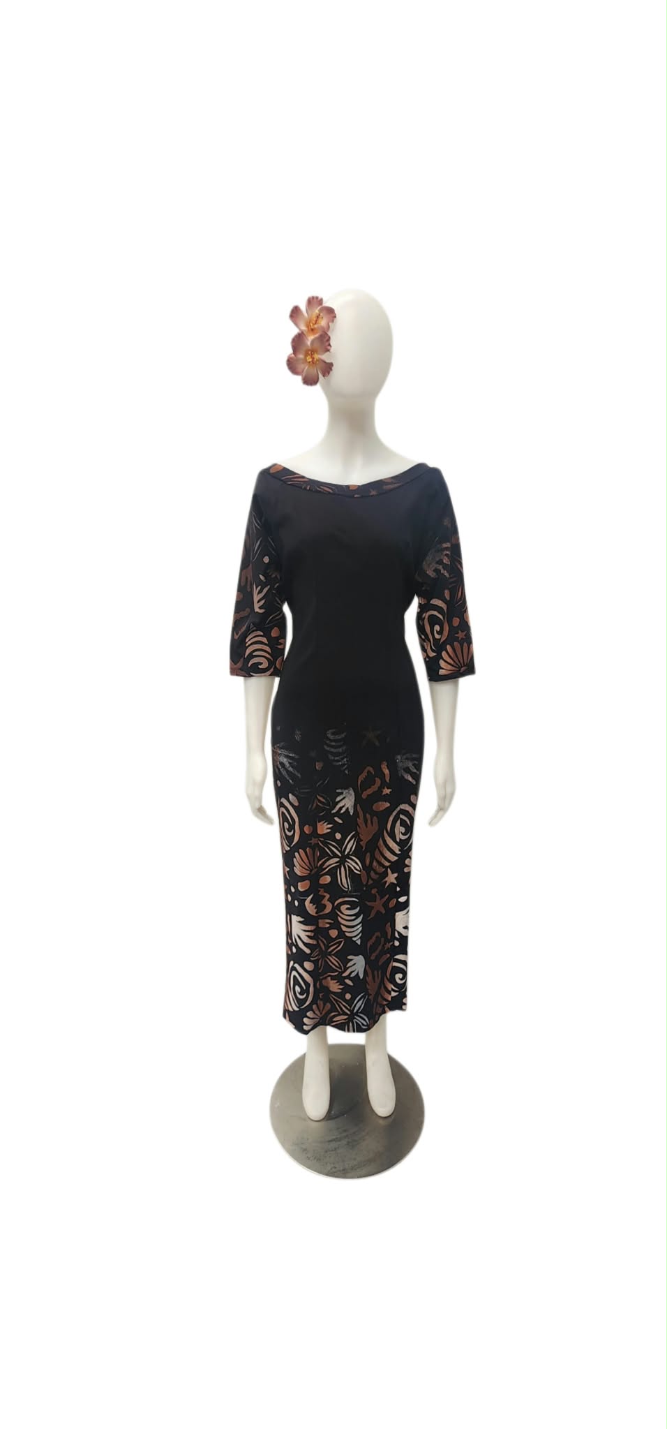 Amataga Fou Long Black Dress Size 16