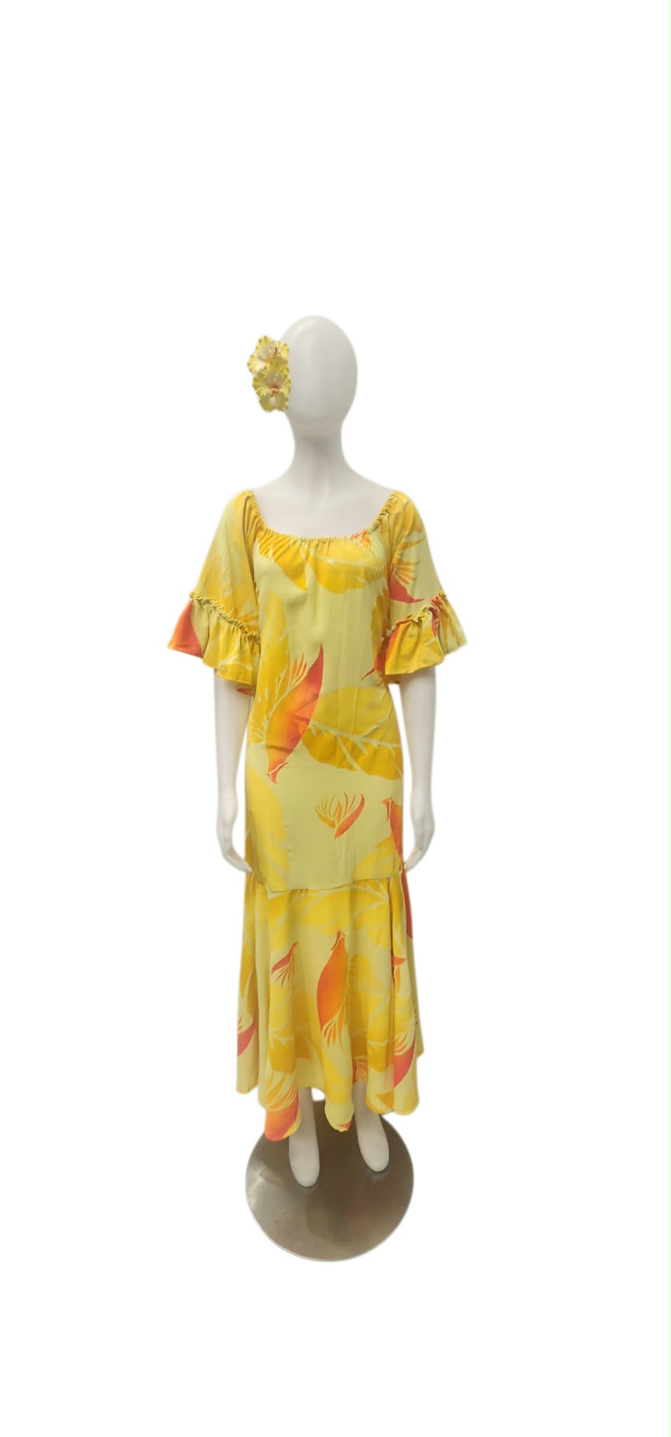Ata Pupula Long Yellow Dress Size 22