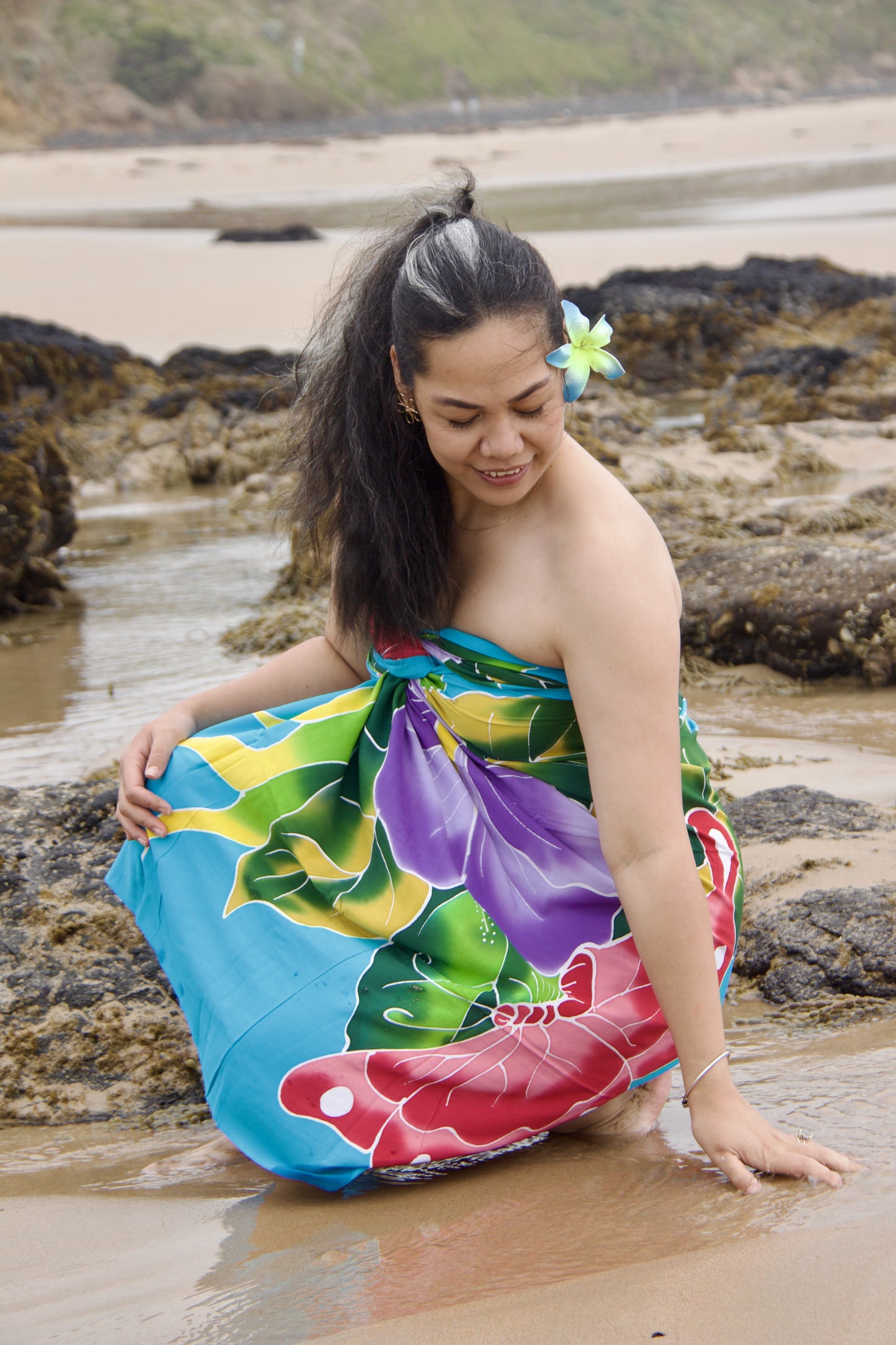 Turquoise Blue Sarong (#11)