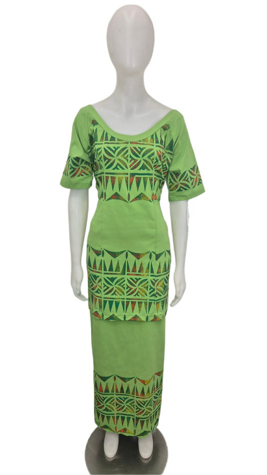 Mitamita Green Puletasi Size 20