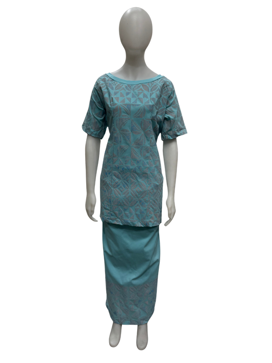 Baby Blue/ Grey Puletasi Size 20