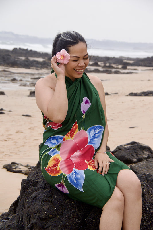 Pine Green Sarong (#18)