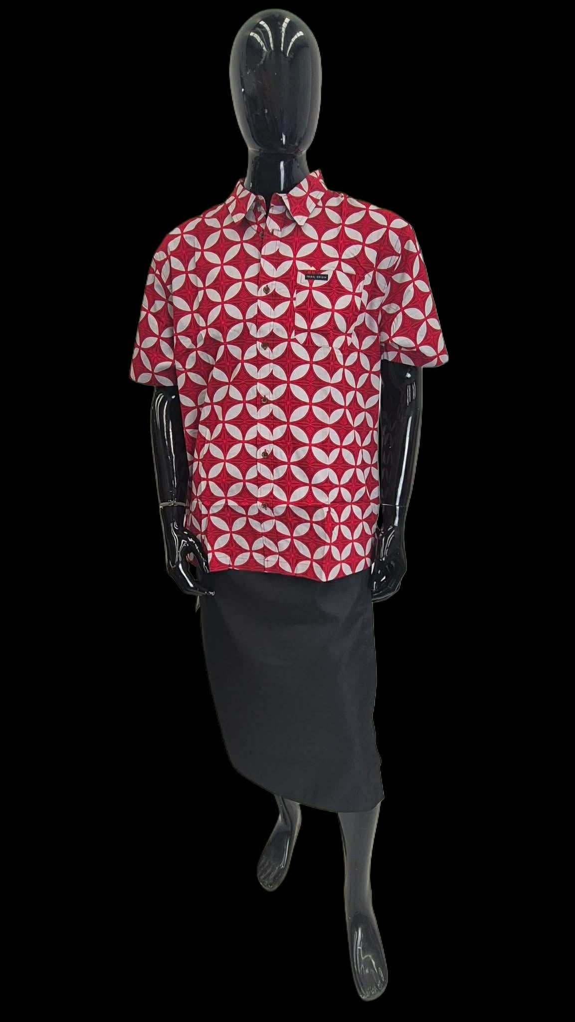 Gray Burgundy Vinaka Shirt