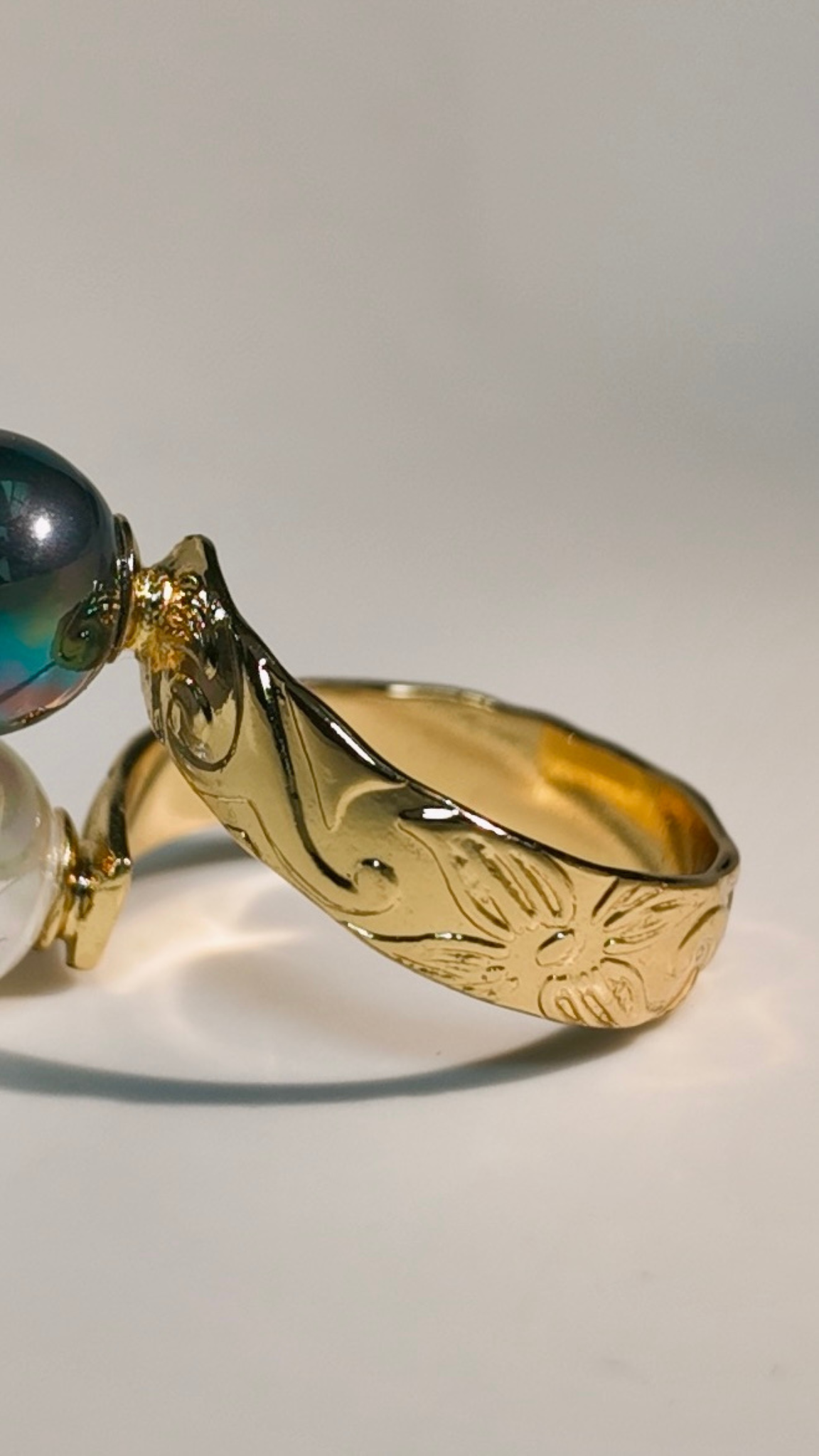 Tahitian and White - Double Pearl