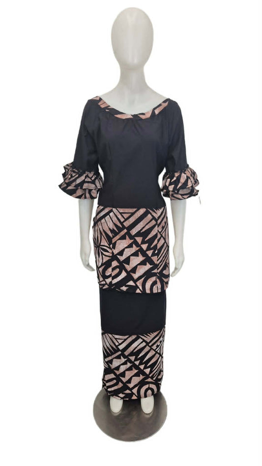 River of Glory Black and Beige Size 18