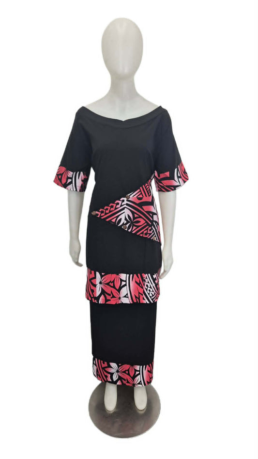 Temukisa Black Red Puletasi Size 22