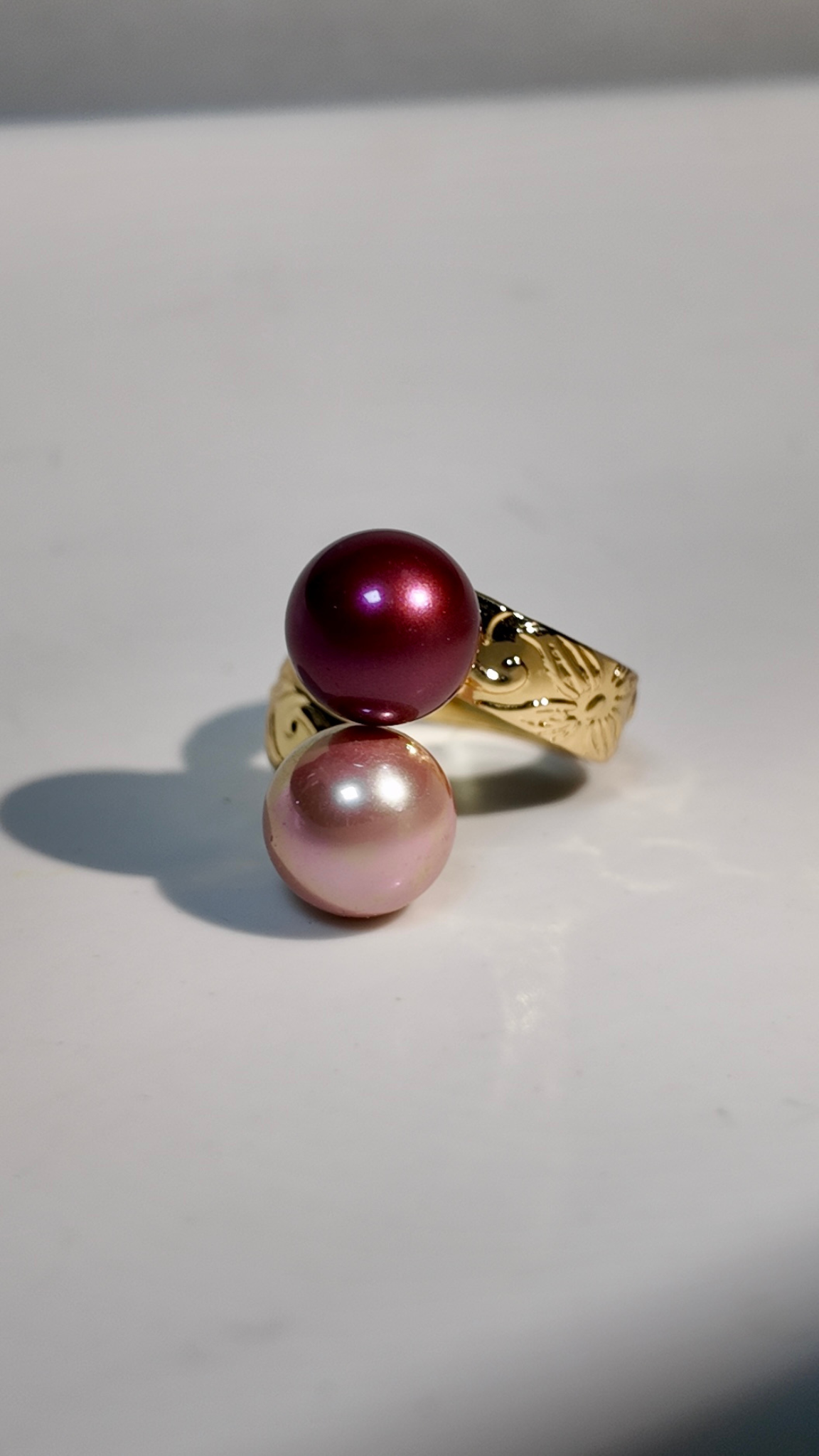Ruby and Pink - Double Pearl