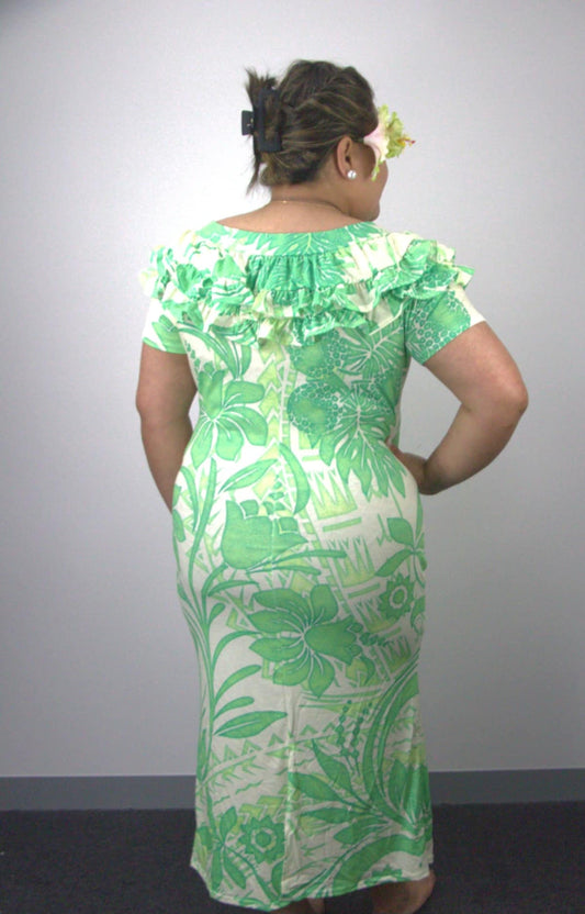 Green and White Lora