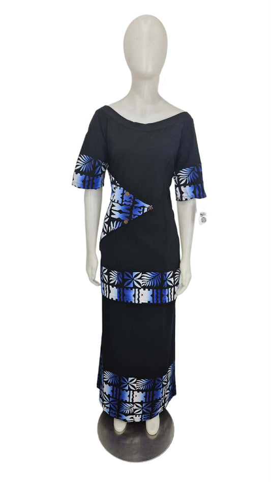 Olioli Black and Blue Puletasi Size 18
