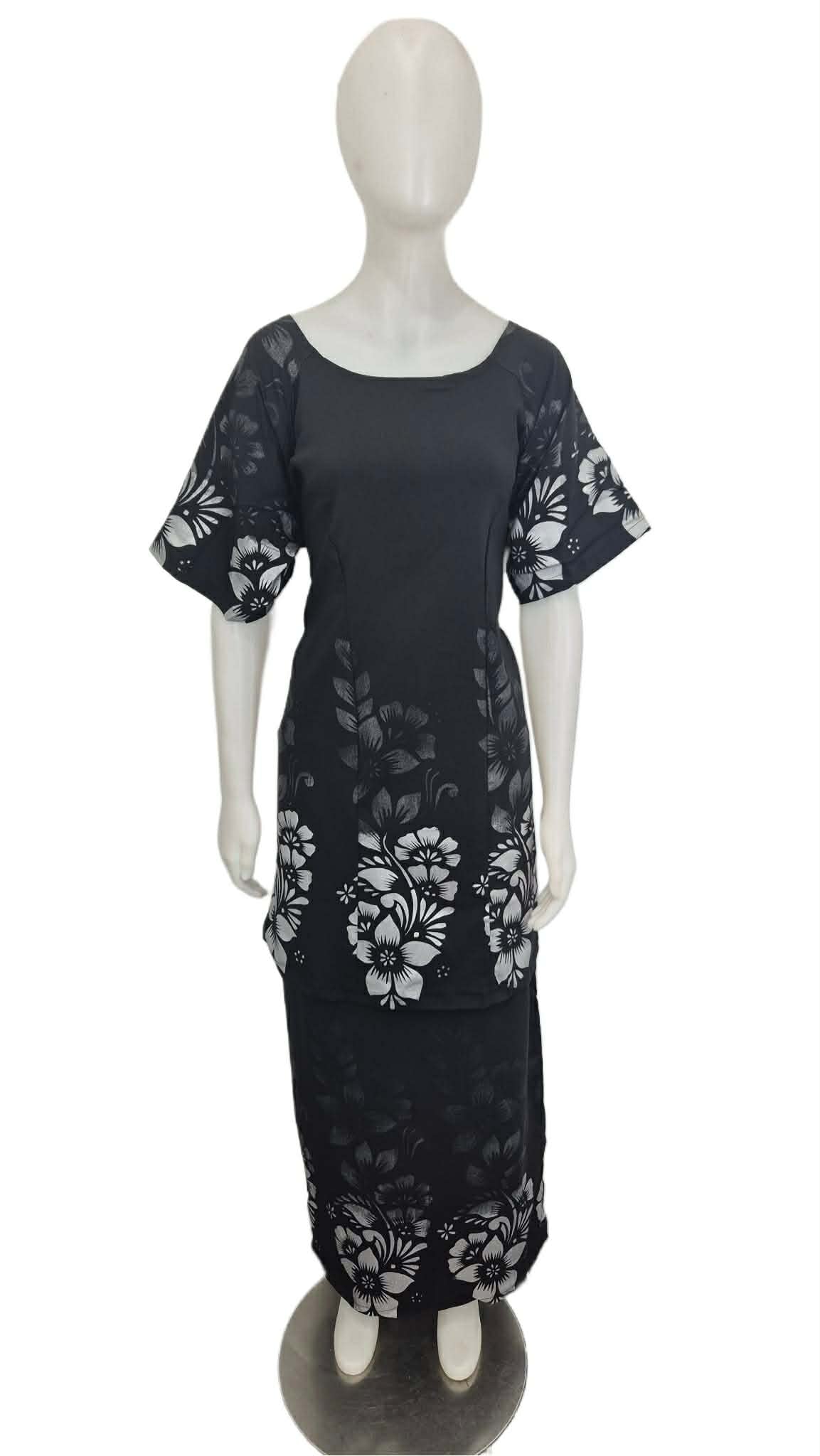 Usu Mai Black and Silver Puletasi Size 22