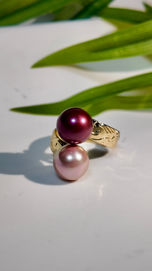 Ruby and Pink - Double Pearl