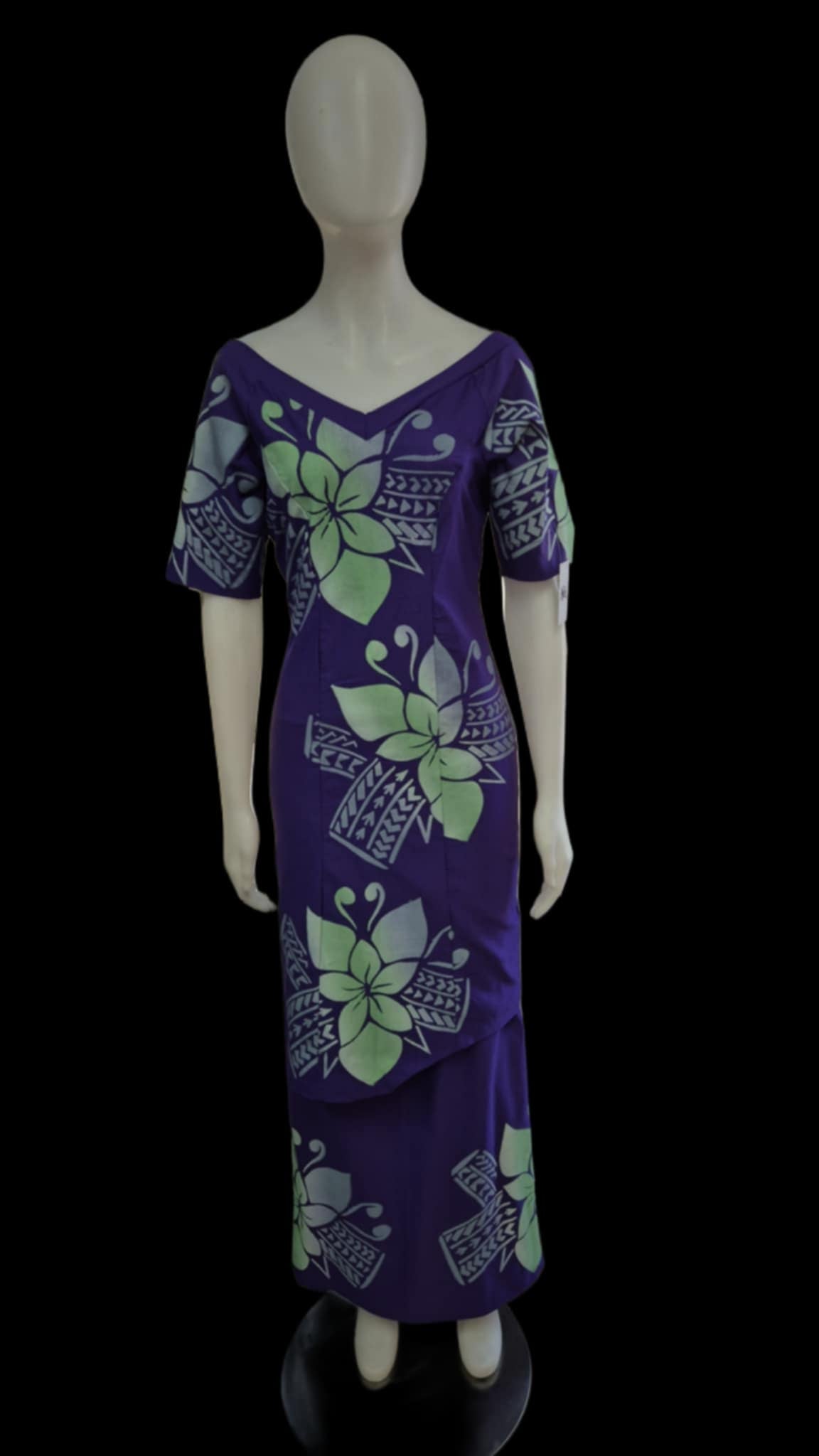 Butterfly on Purple Puletasi Size 14