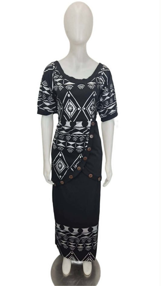 Violina Black Silver Puletasi Size 20