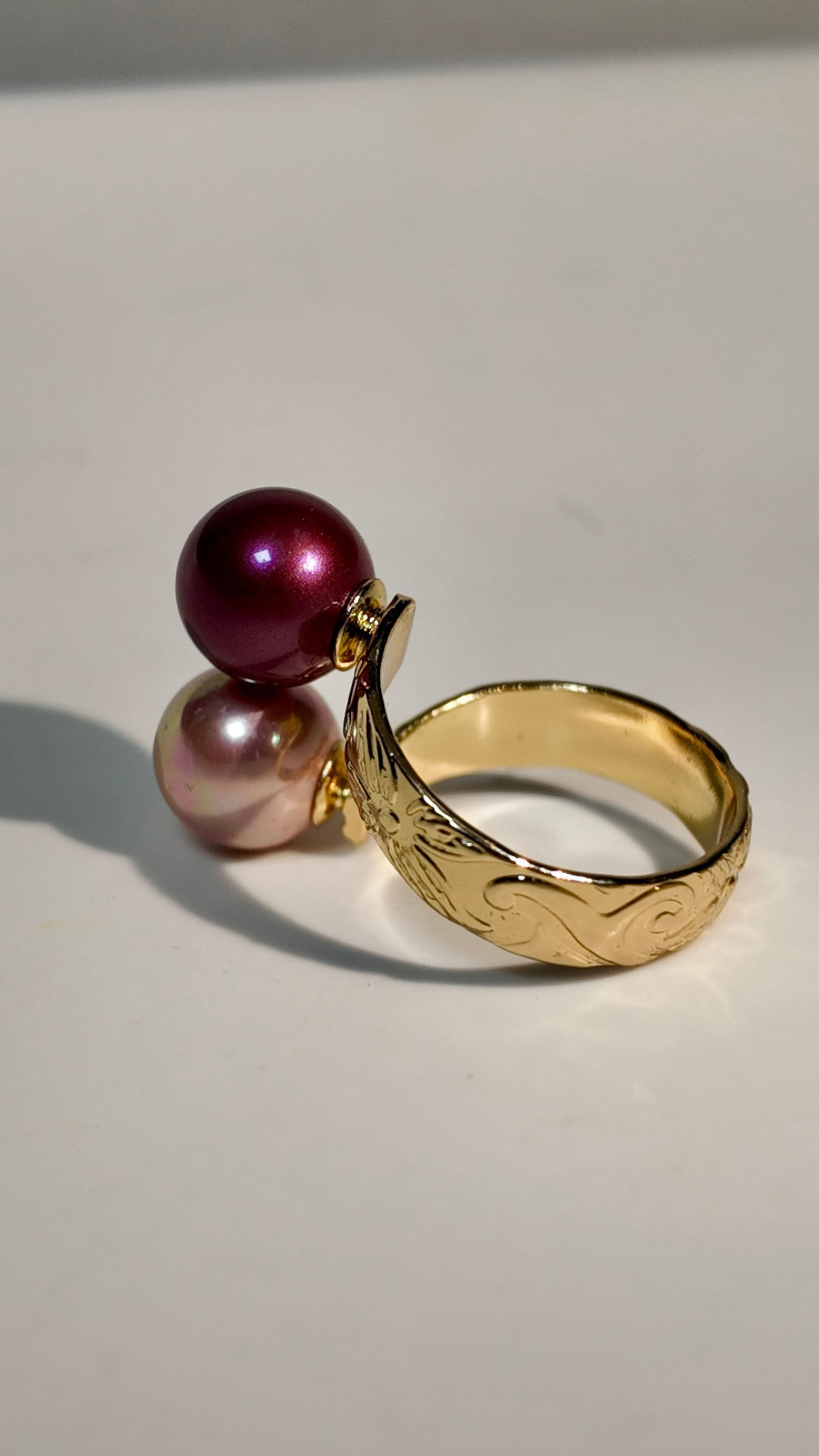 Ruby and Pink - Double Pearl