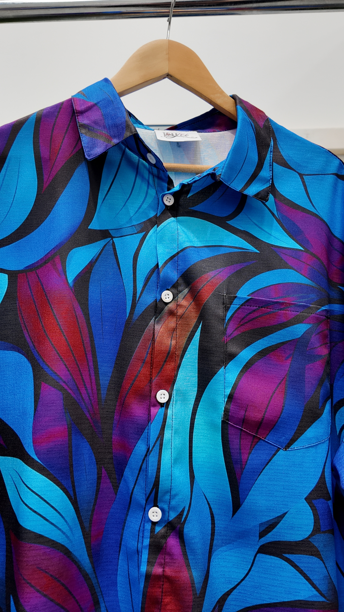 Blue Purple Nuanua Men Shirt