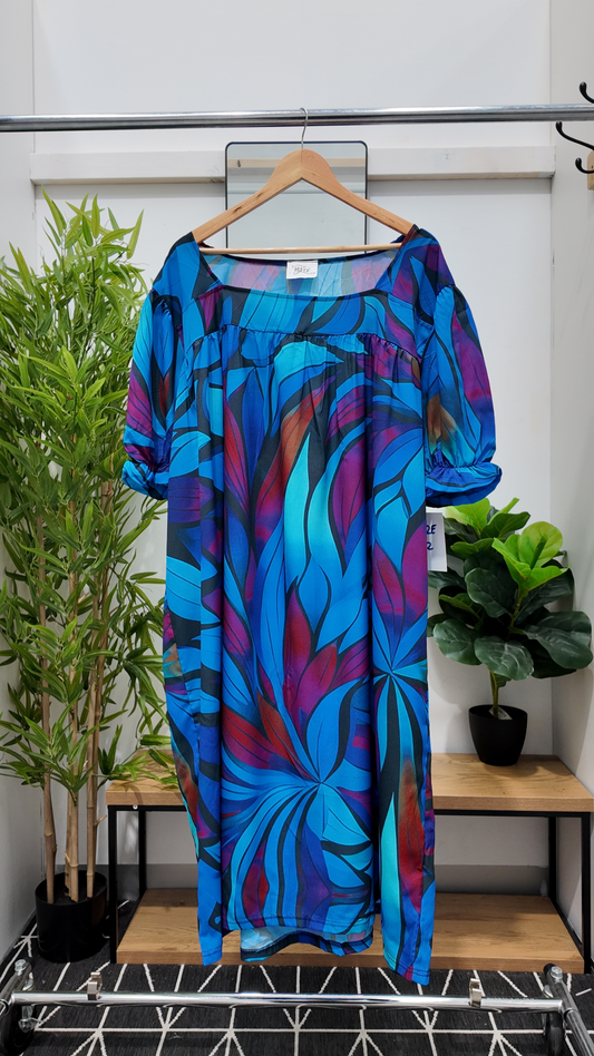 Blue Purple Nuanua Dress