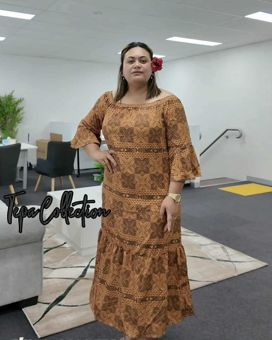 Brown Tepa Dress