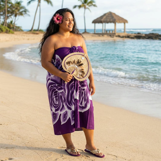 Cathy Purple Sarong