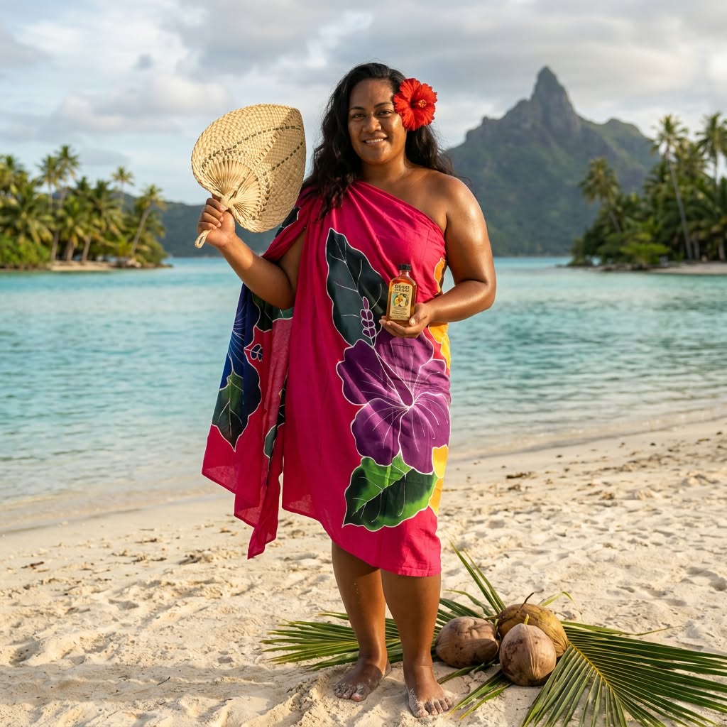 Faleasiu Pride Pink Sarong