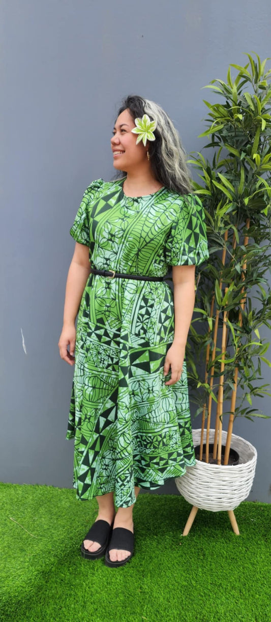 Fresh Green Faafetai Dress