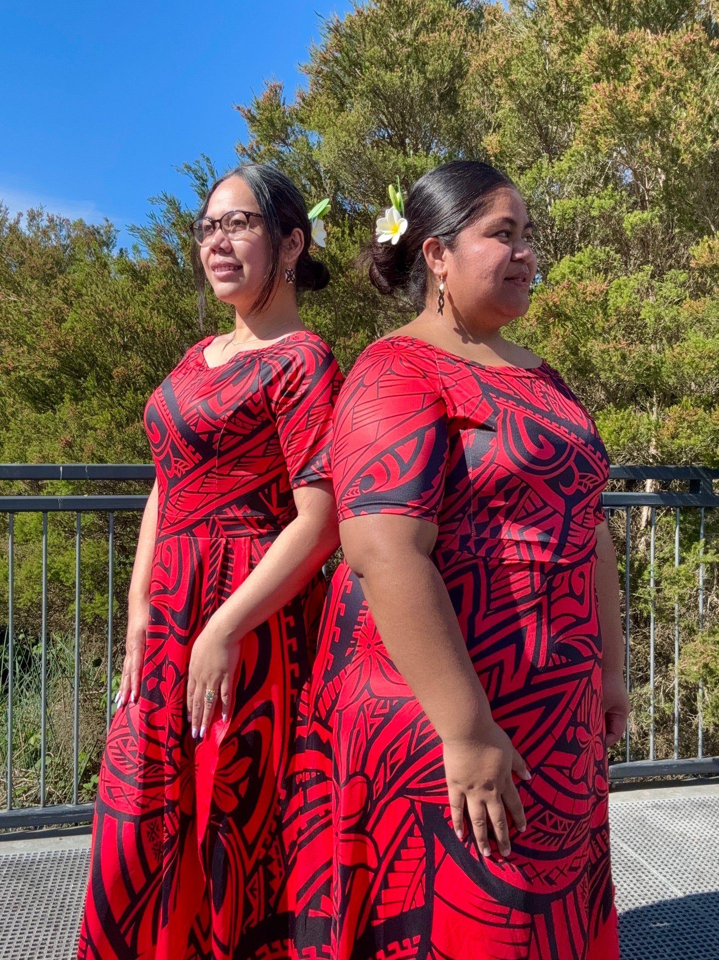 Red and Black Tia Dress