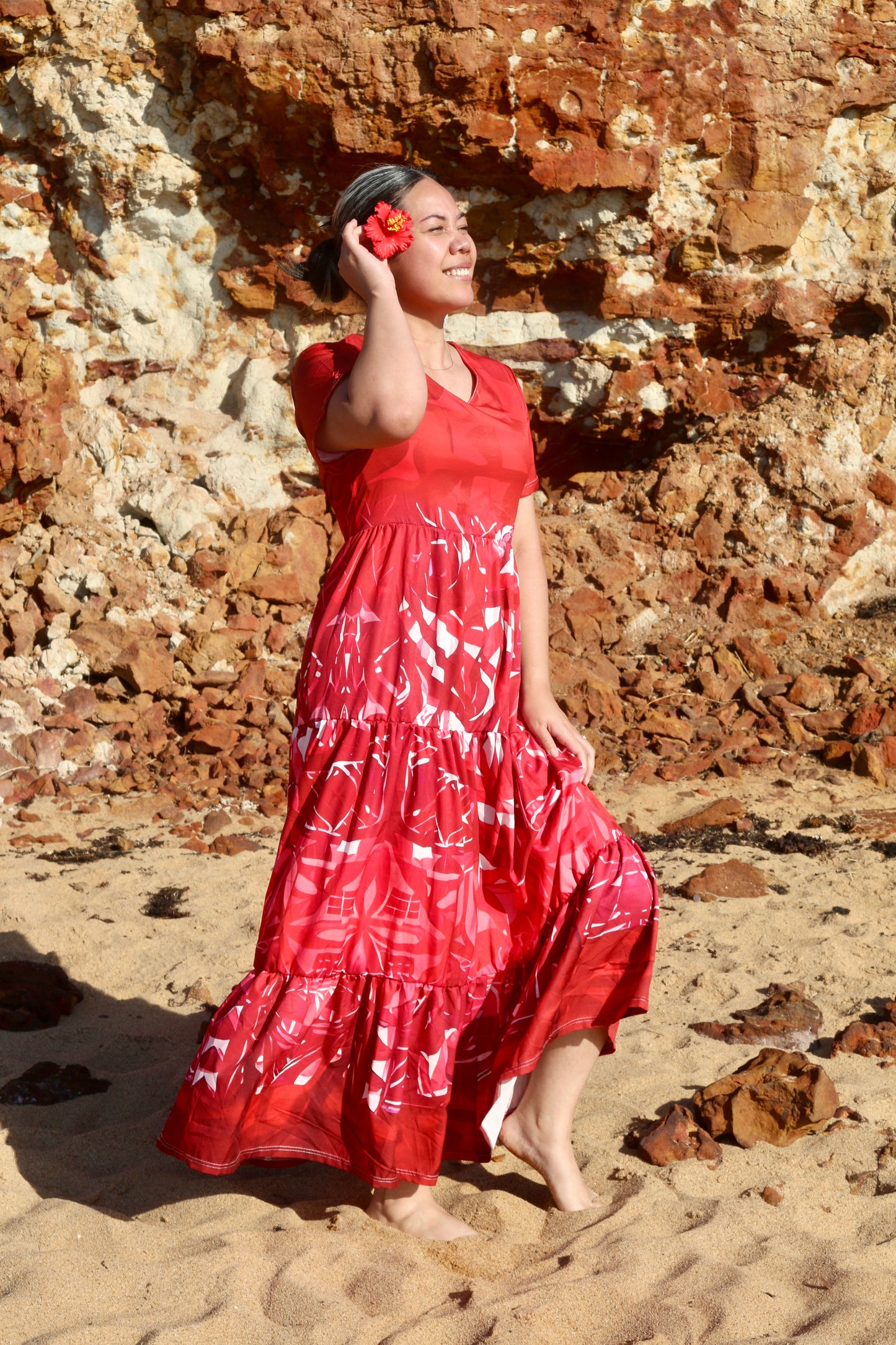 Ruby Radiance Lupe dress