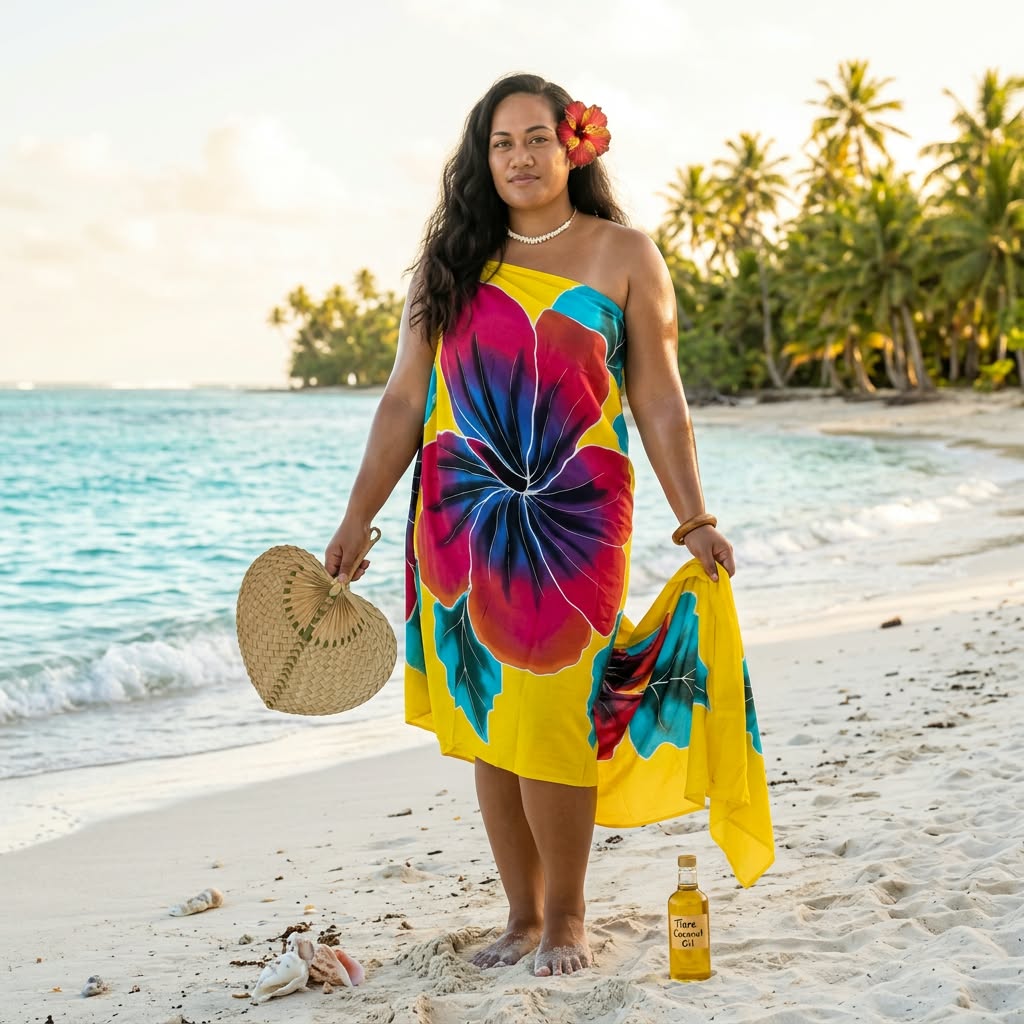 Malie yellow Sarong