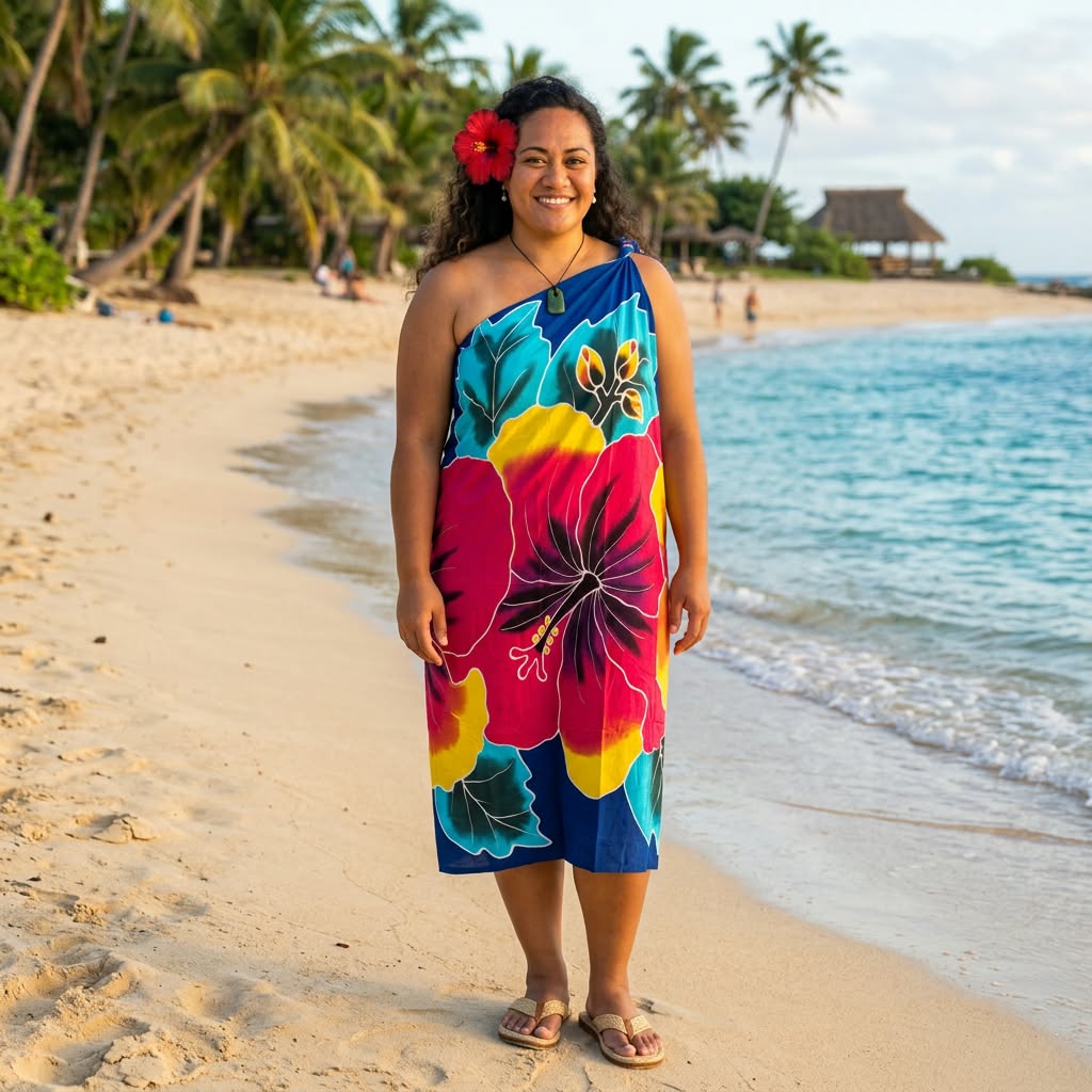 Molia Navy Blue Sarong