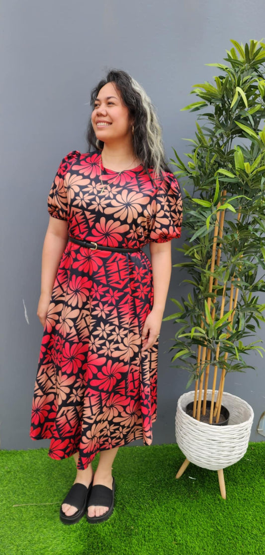 Red Faafetai Dress