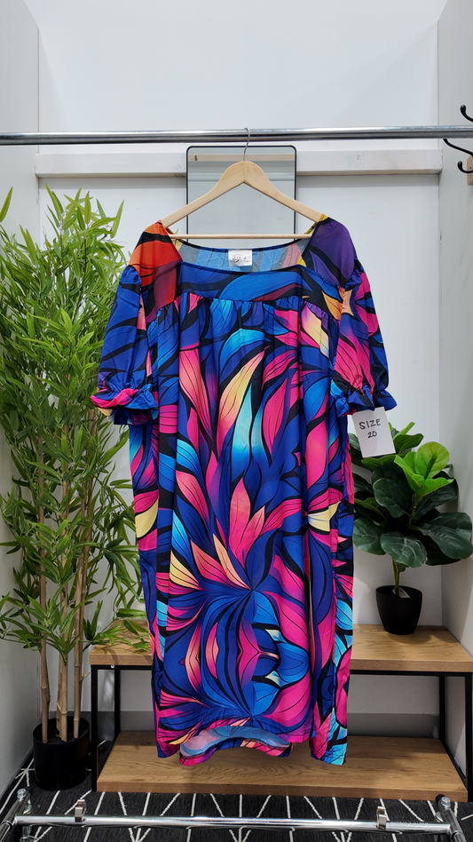 Pink and Yellow Nuanua Dress