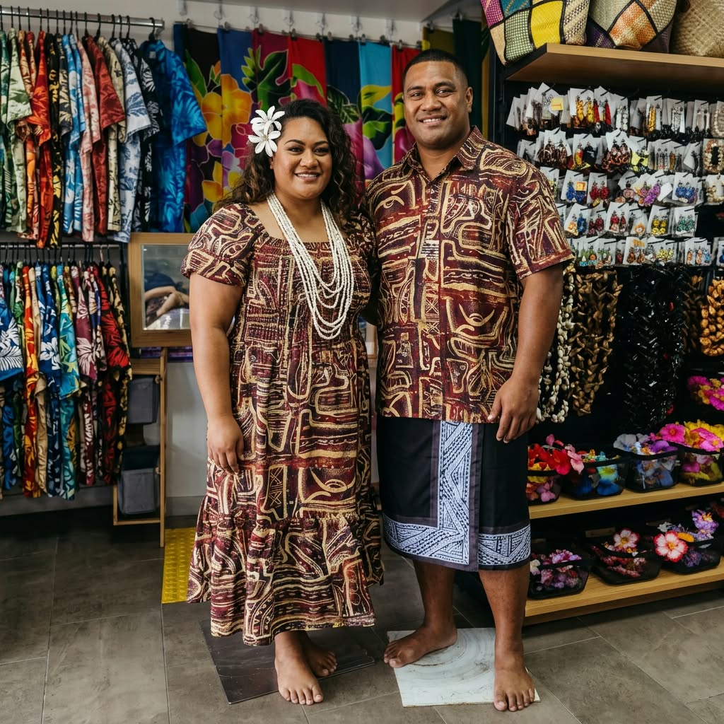 Pulea Brown Couple Set