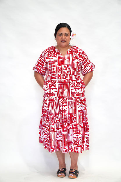 Red Grace Dresses & Shirt Set